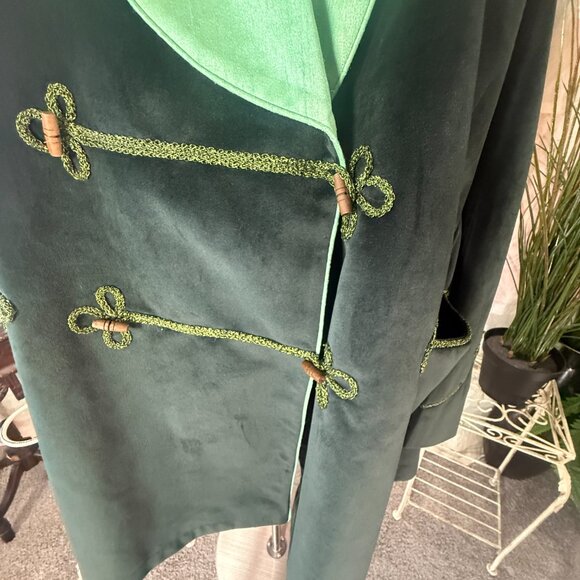 Vintage📌Gorgeous High-Quality Workmanship Plus Size Velvet Lady Jacket -Blazer - Picture 5 of 16